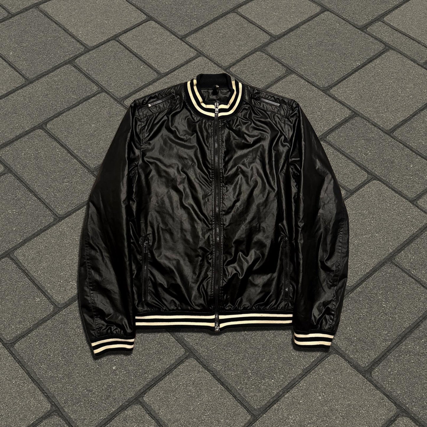 SS06 Dior Homme Black Bomber Jacket