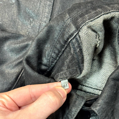 SS04 Dior Homme Waxed Strip Denim Jacket