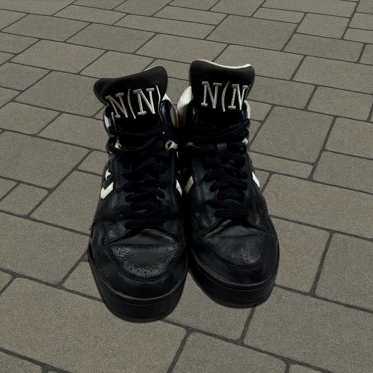 SS06 Number (N)ine Black Converse Weapon Sneakers