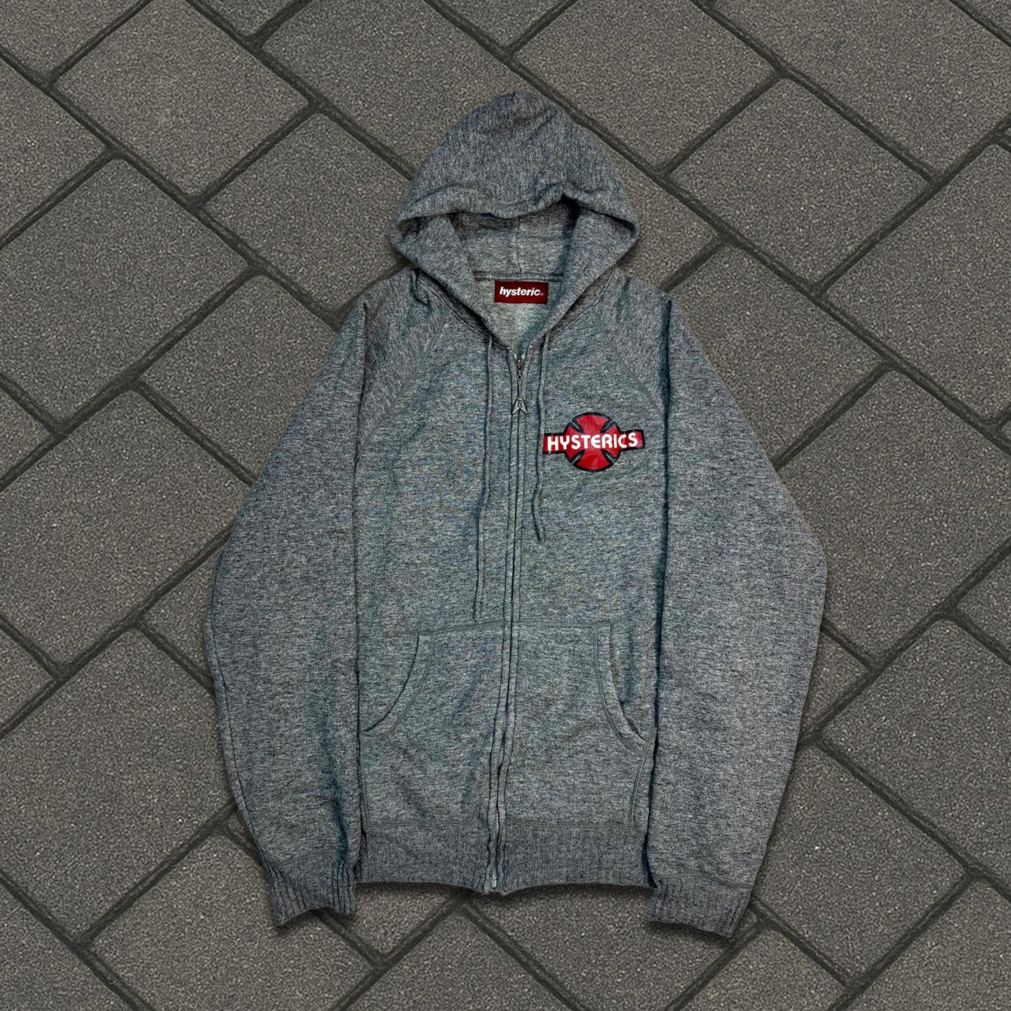 Hysteric Glamour Grey Iron Cross Hoodie