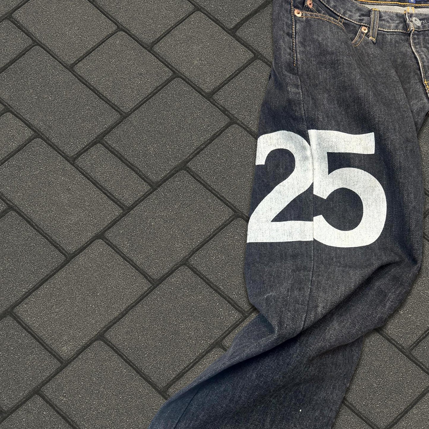 AW02 Junya Watanabe “25” Striped Denim