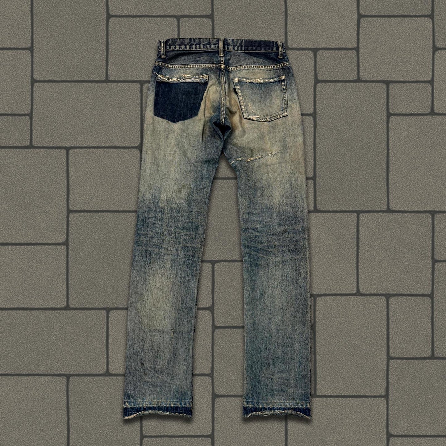 SS10 Undercover Red Yarn 68 Denim
