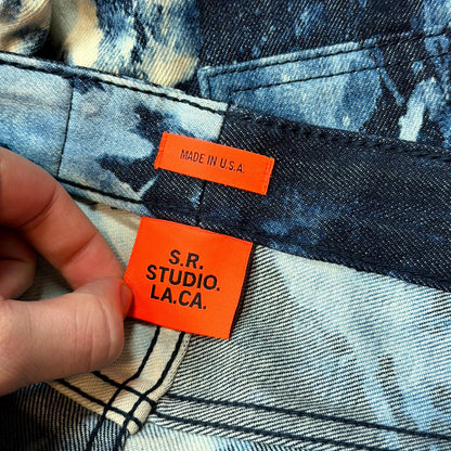 Sterling Ruby Hand Bleached Indigo Soto Denim