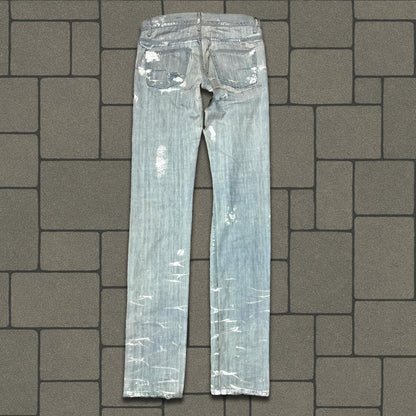 SS09 Dior Homme Paint Splatter Denim