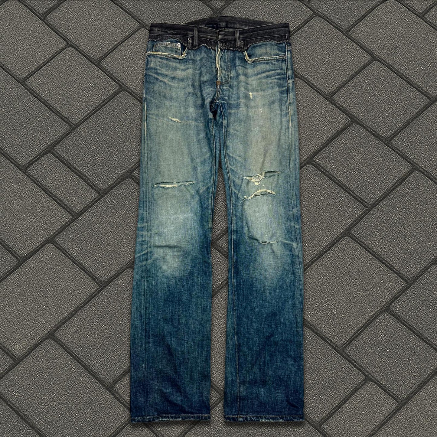 AW06 Dior Homme Cummerbund Denim