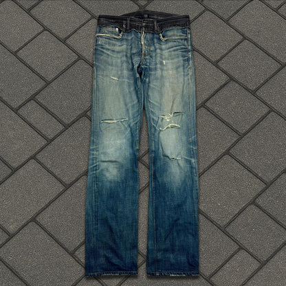 AW06 Dior Homme Cummerbund Denim