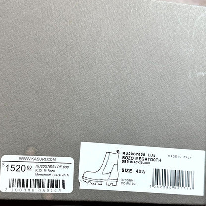 SS20 Rick Owens Leather Megatooth Bozo Boots