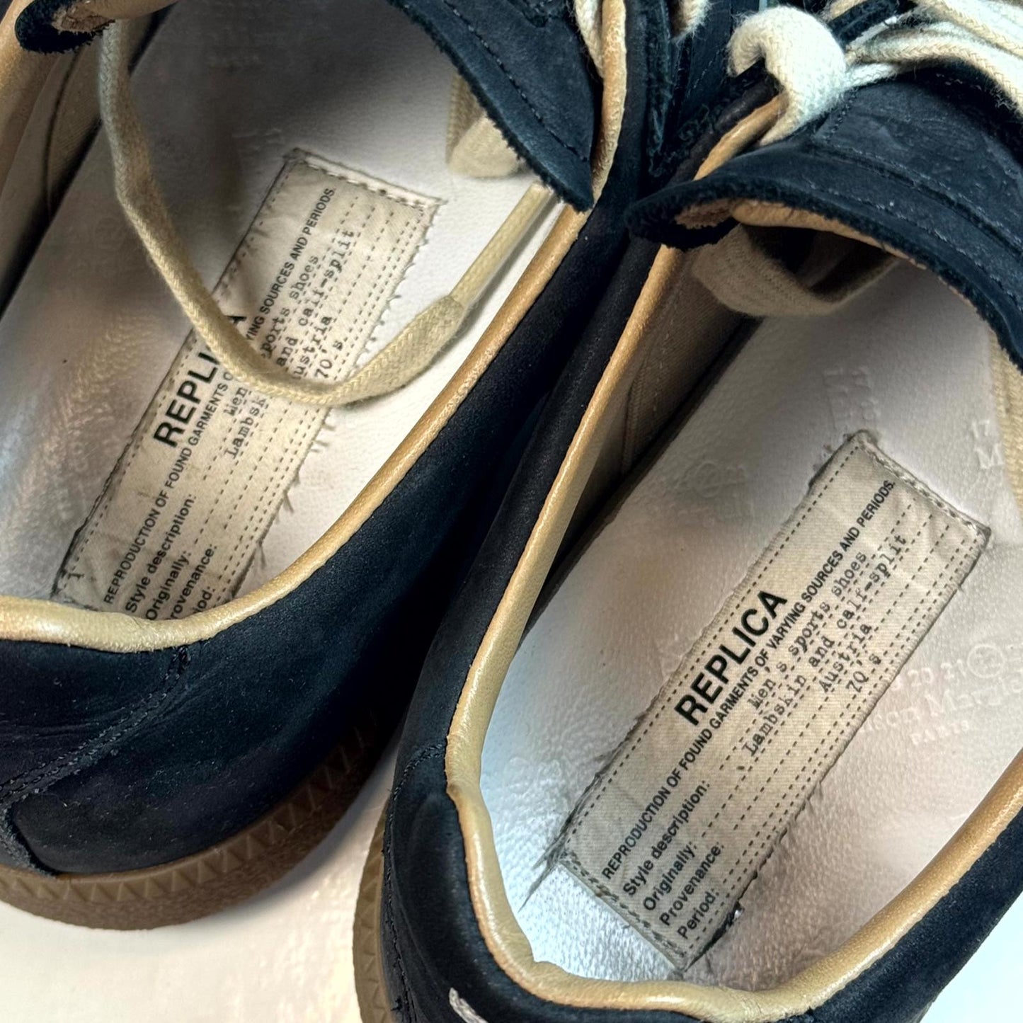 Maison Margiela Black Paint Splatter Gats