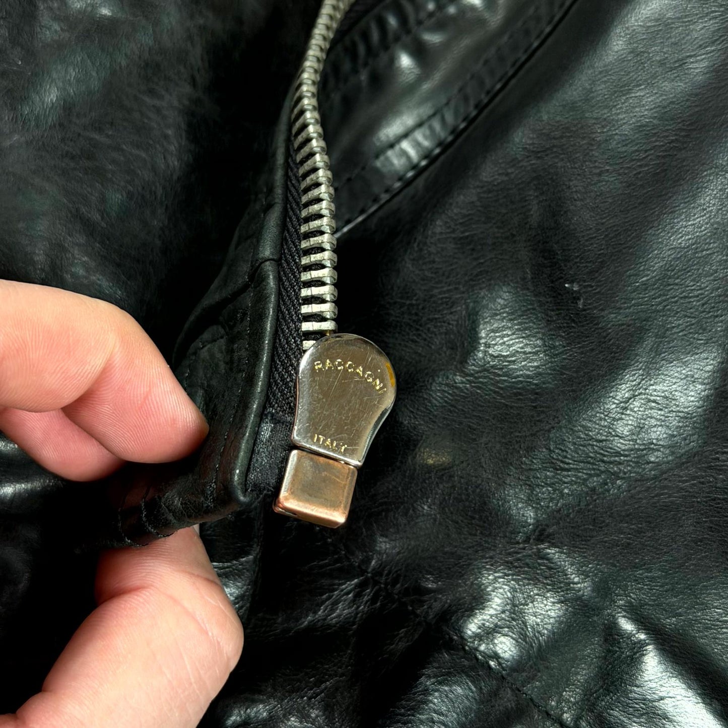 FW13 Rick Owens Plinth Leather Jacket