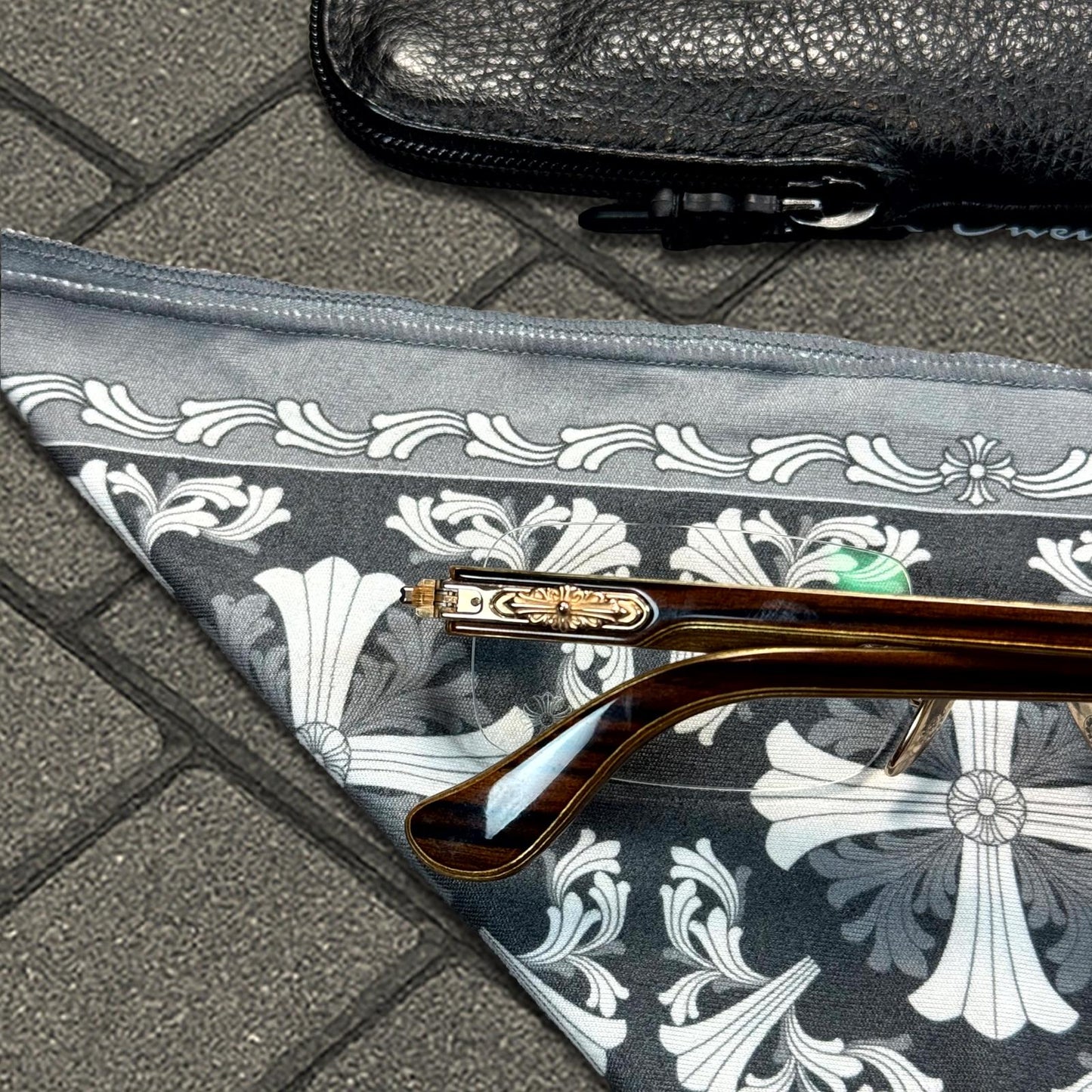 Chrome Hearts Deep I Gold Glasses