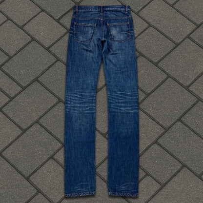 AW03 Dior Homme Blue Clawmark Denim