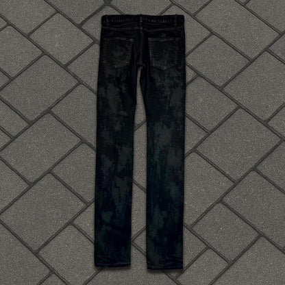 FW13 Saint Laurent Paris Oil Waxed Chain Denim