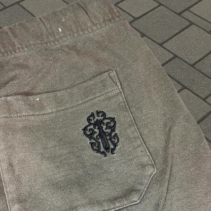 Chrome Hearts Brown Vertical Logo Sweatpants