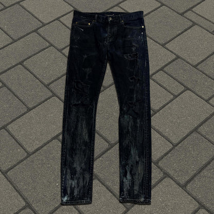 FW13 Saint Laurent Paris Oil Crash D02 Denim