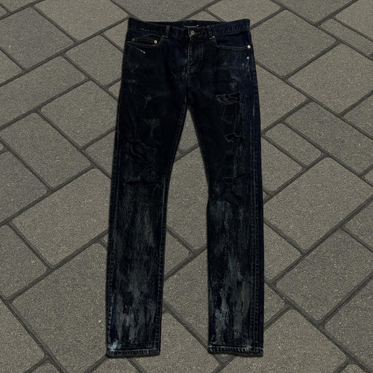 FW13 Saint Laurent Paris Oil Crash D02 Denim