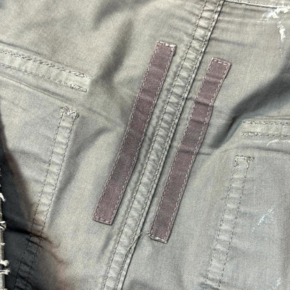SS15 Rick Owens Dark Dust Waxed Poplin Creatch Cargo Pants