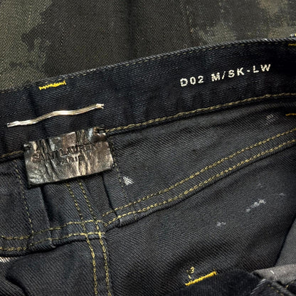 FW13 Saint Laurent Paris Oil Crash Denim