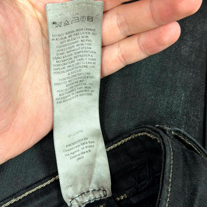 SS21 Rick Owens Black Waxed Detroit Cut Denim