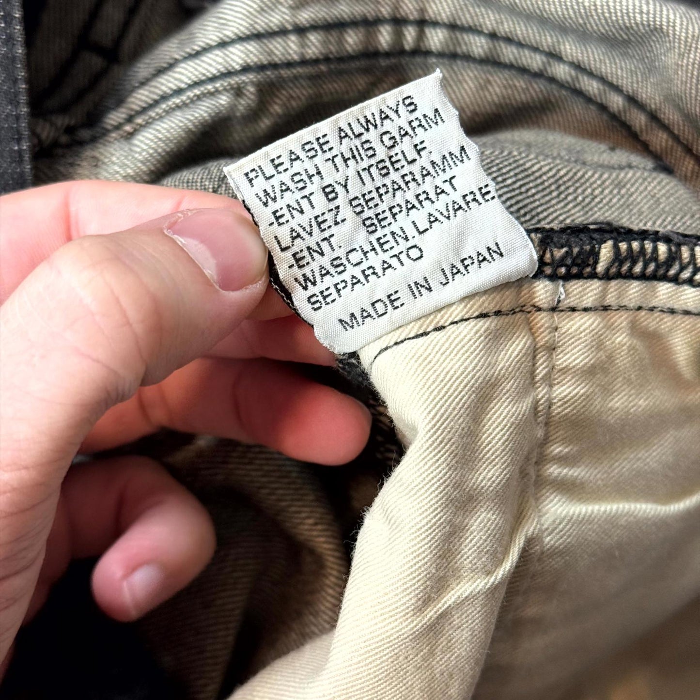 AW06 Dior Homme Grey Clawmark Denim