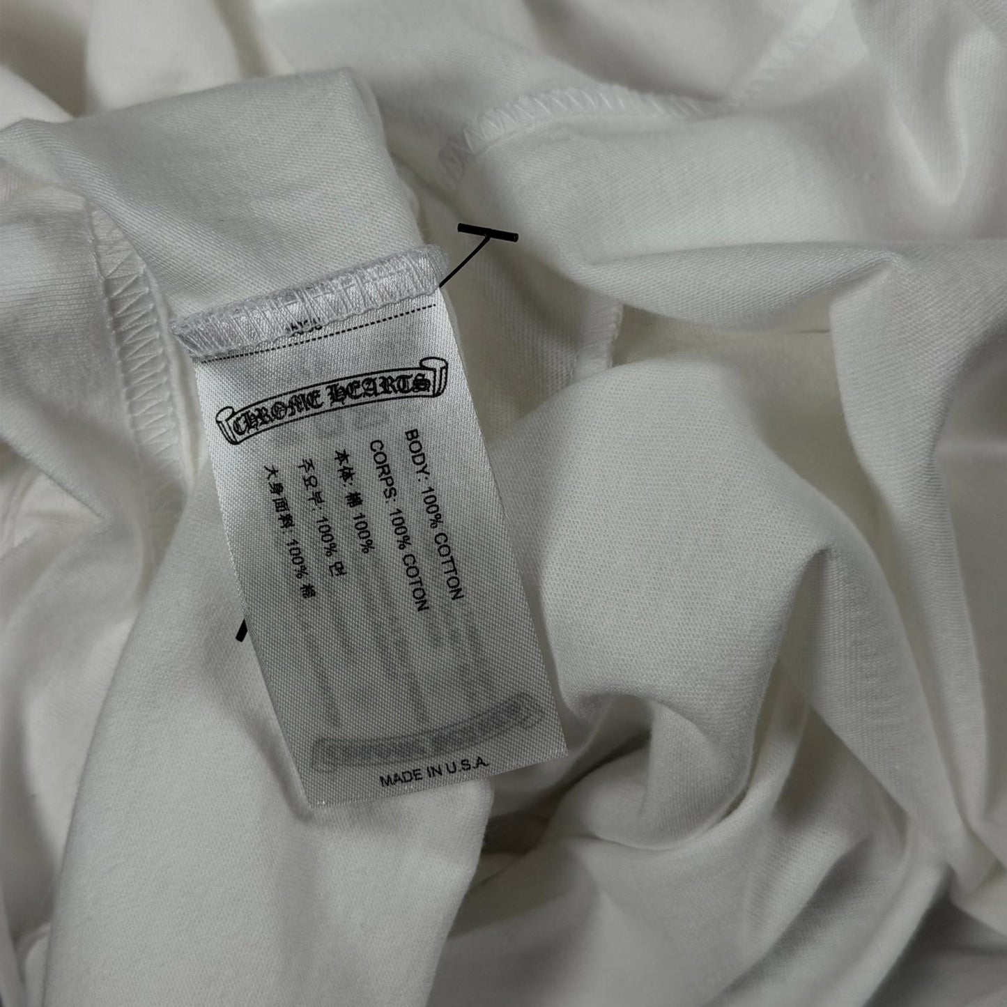 Chrome Hearts Blue Collar White Tee