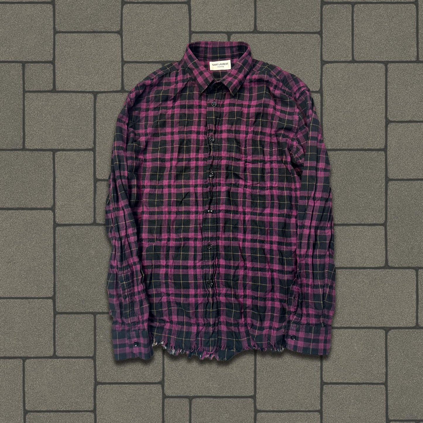Saint Laurent Paris Purple Flannel