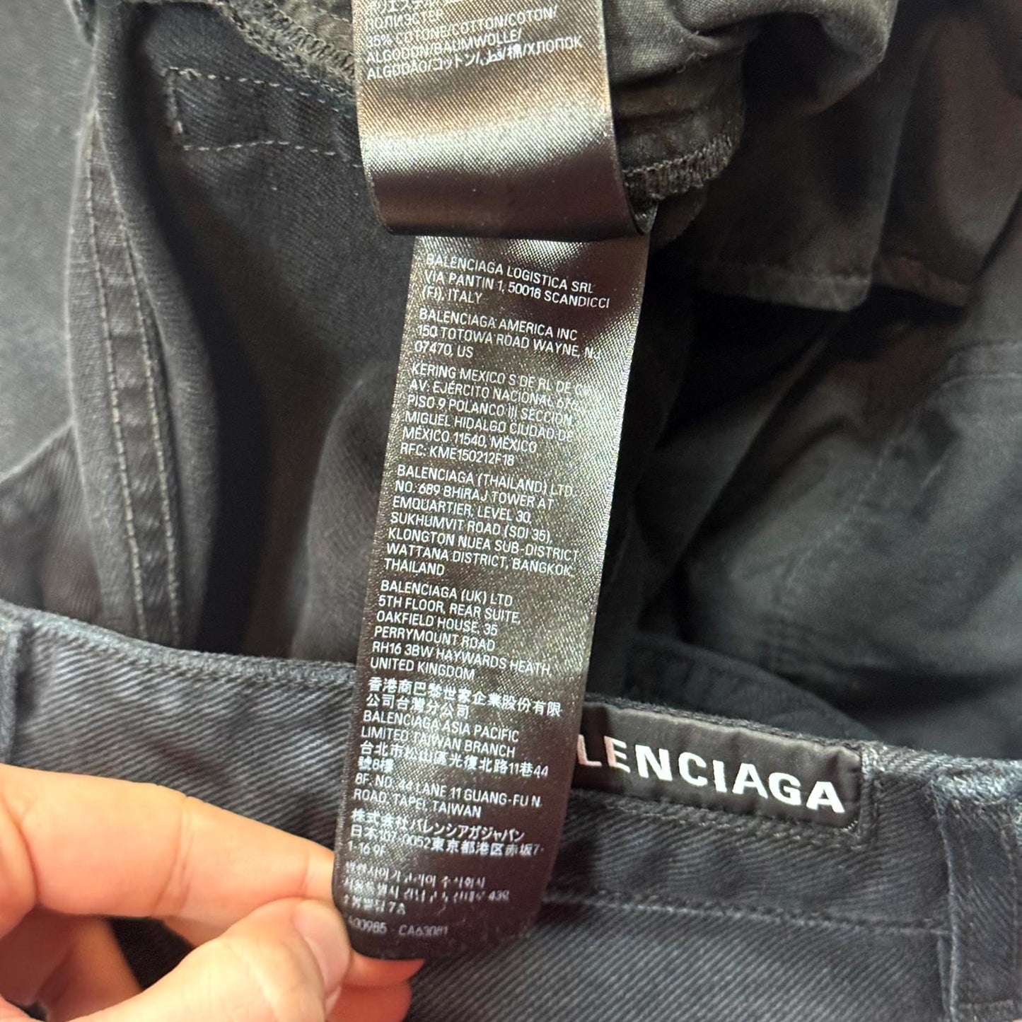 SS24 Balenciaga Sunfaded Bootcut Denim