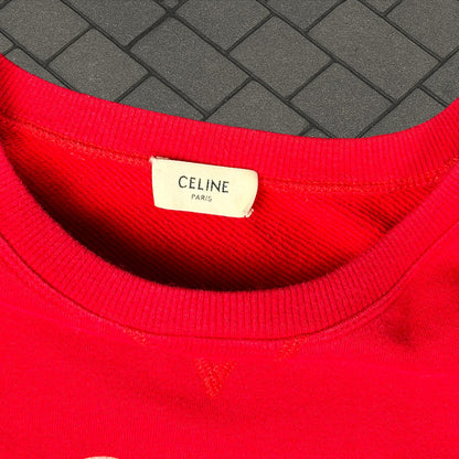 SS20 Celine Red My Own Worst Enemy Crewneck