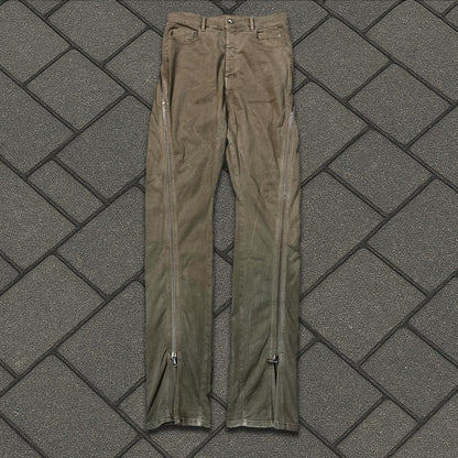 Rick Owens Waxed Pearl Bolan Banana Cut Denim