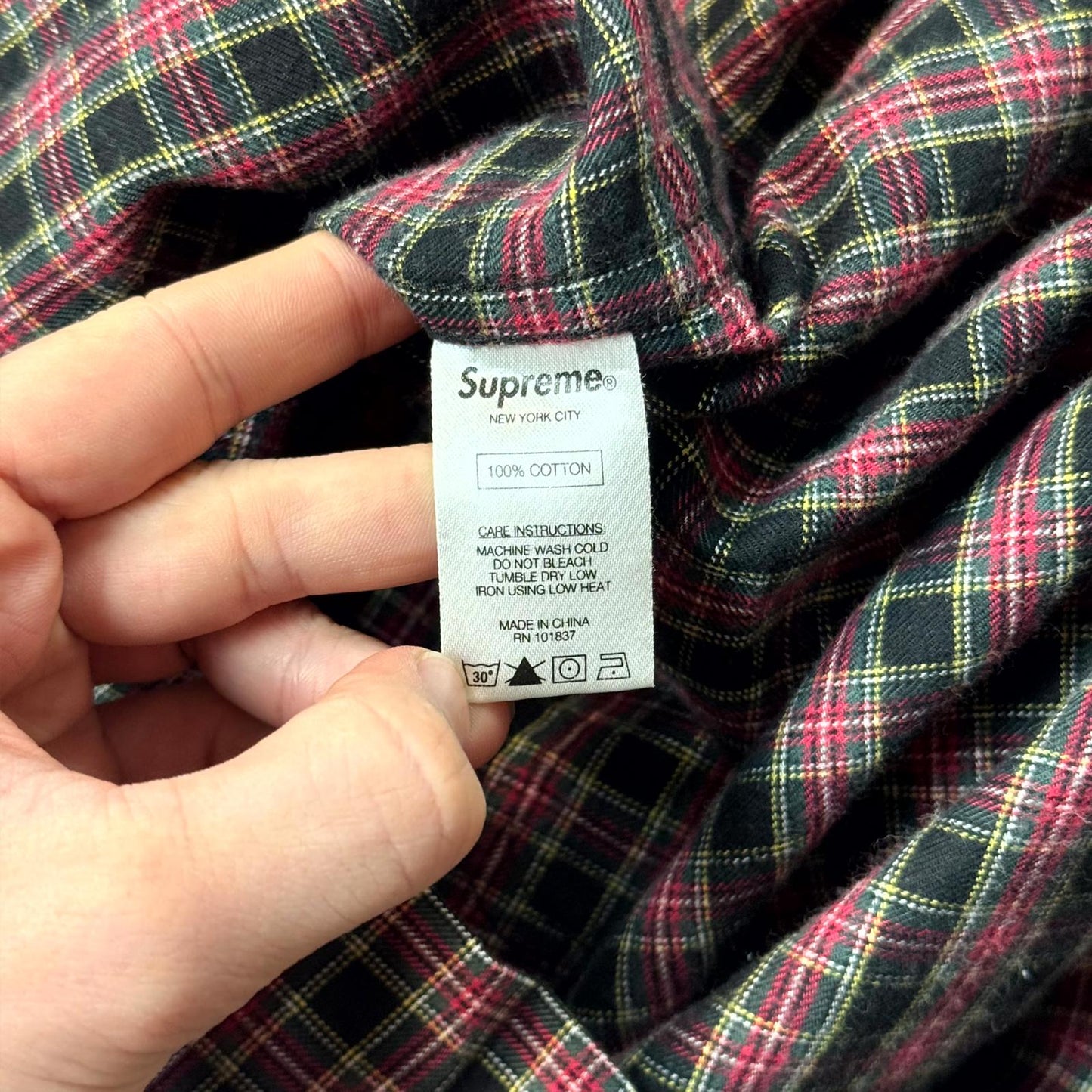 FW14 Supreme Hooded Flannel