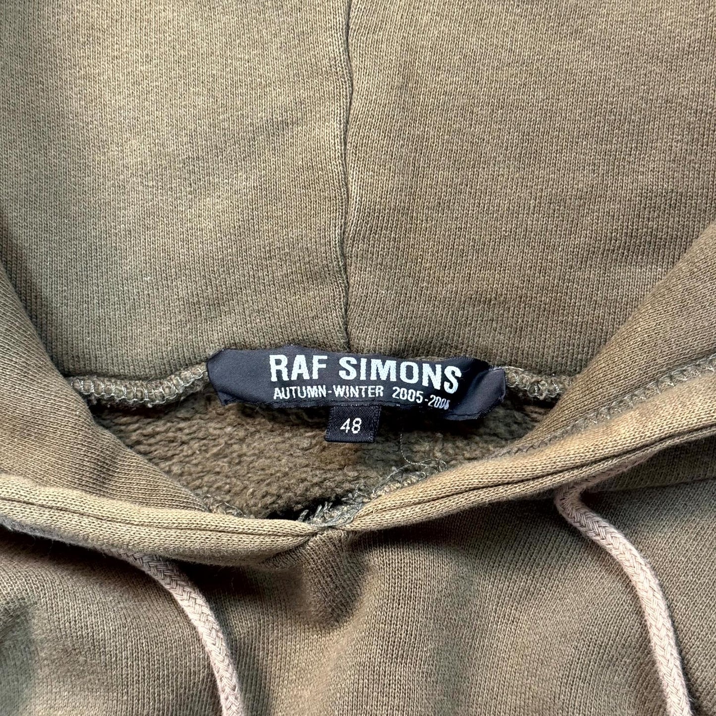 AW05 Raf Simons Brown Poltergeist Hoodie