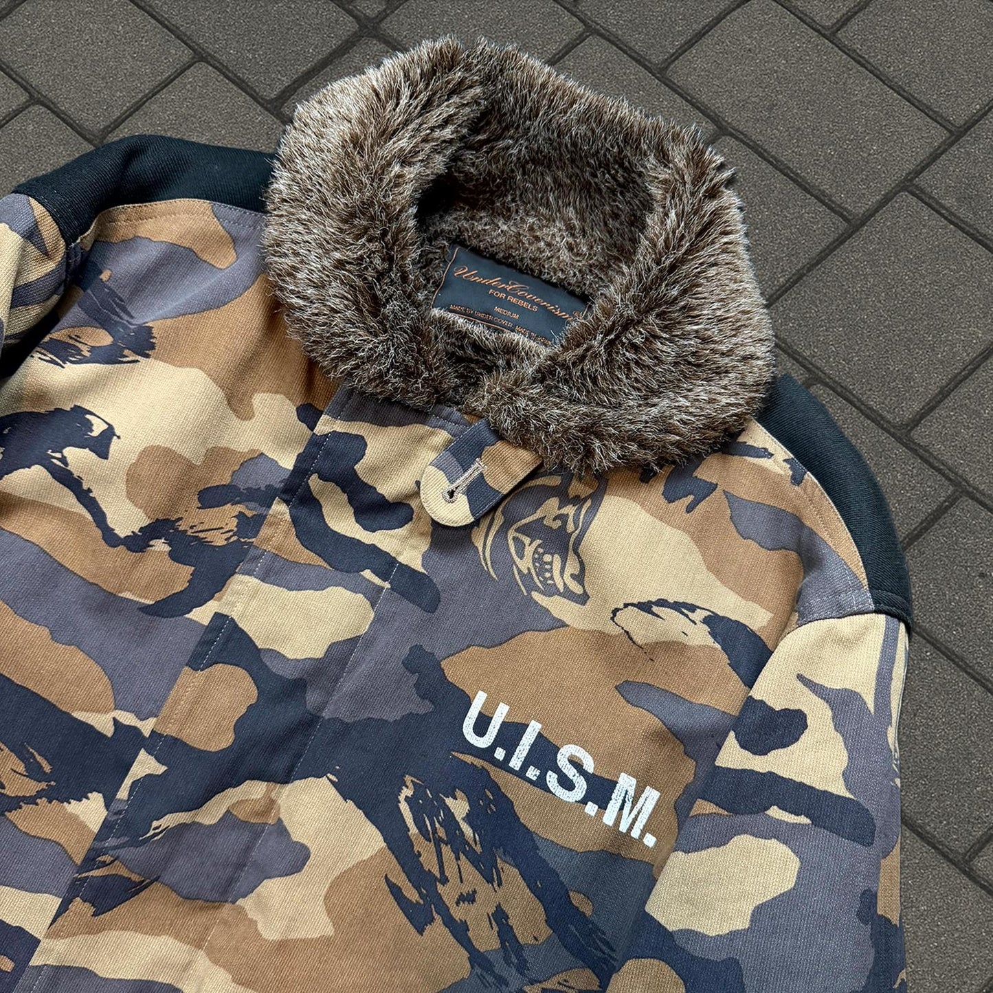 AW03 Undercover Paperdoll George Camo Hybrid Jacket