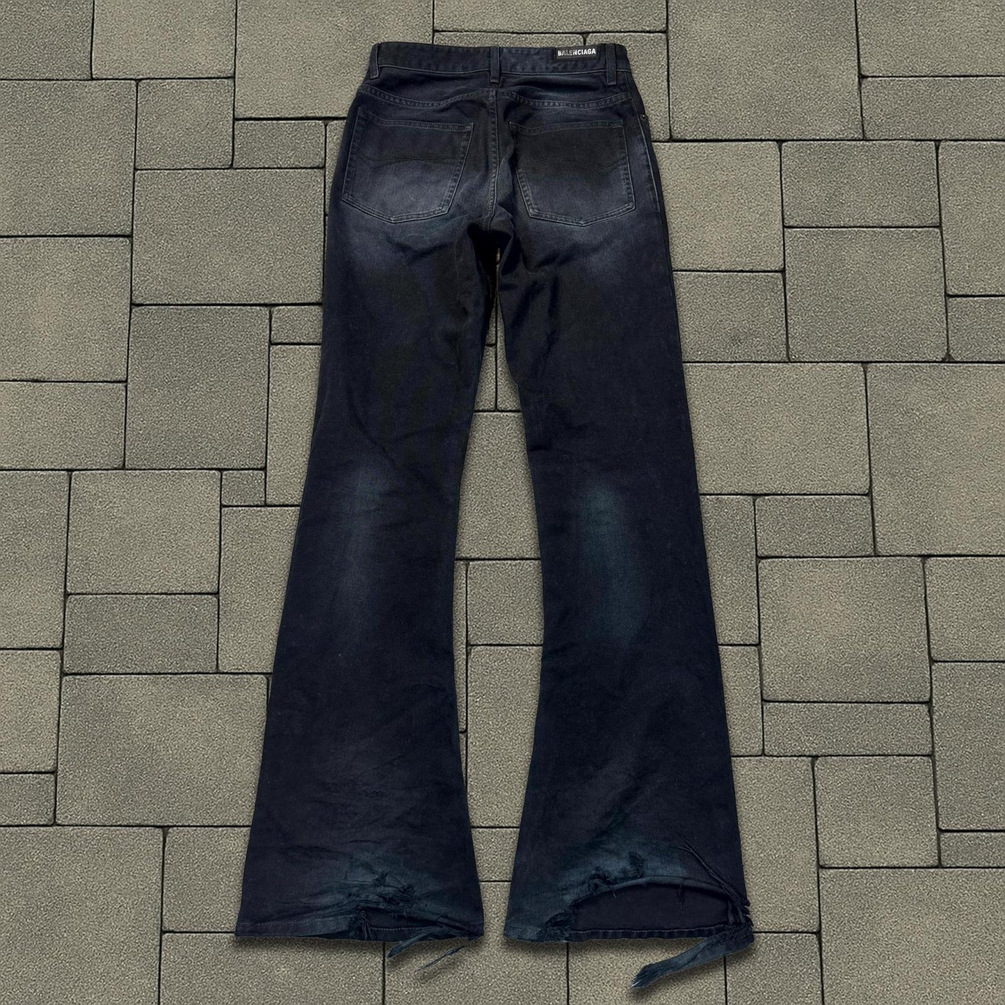 SS24 Balenciaga Sunfaded Bootcut Denim