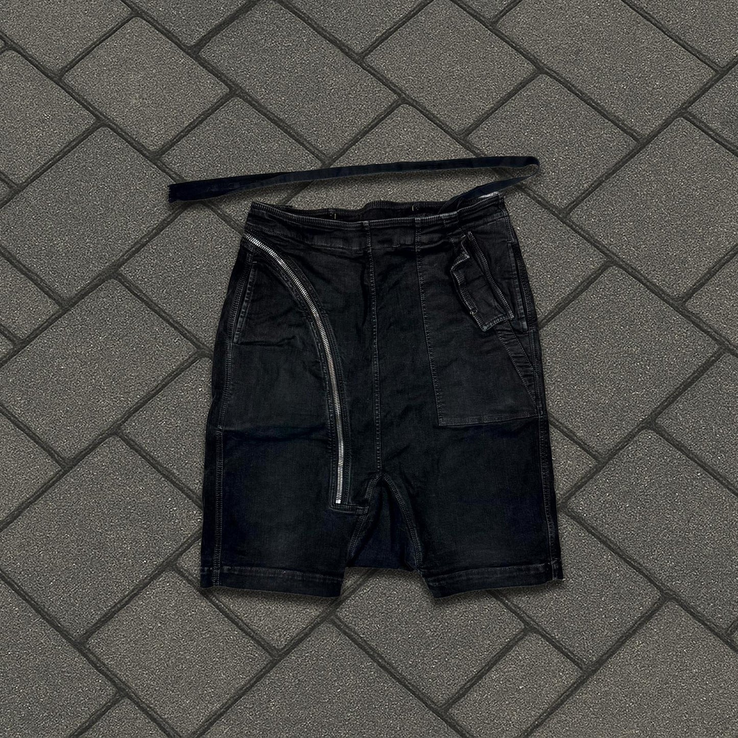 Rick Owens DRKSHDW Aircut Denim Shorts