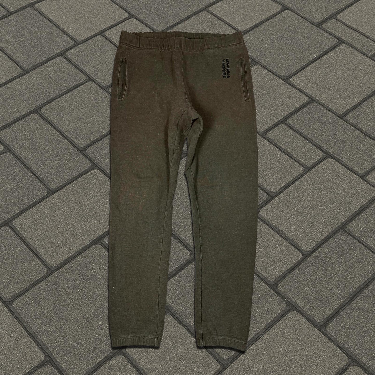 Chrome Hearts Brown Vertical Logo Sweatpants