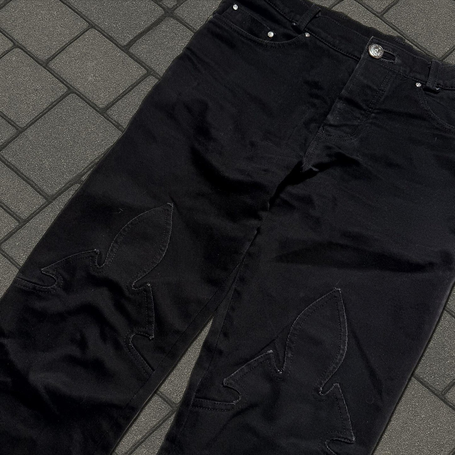 Chrome Hearts Fleur Knee Denim