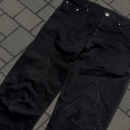 Chrome Hearts Fleur Knee Denim