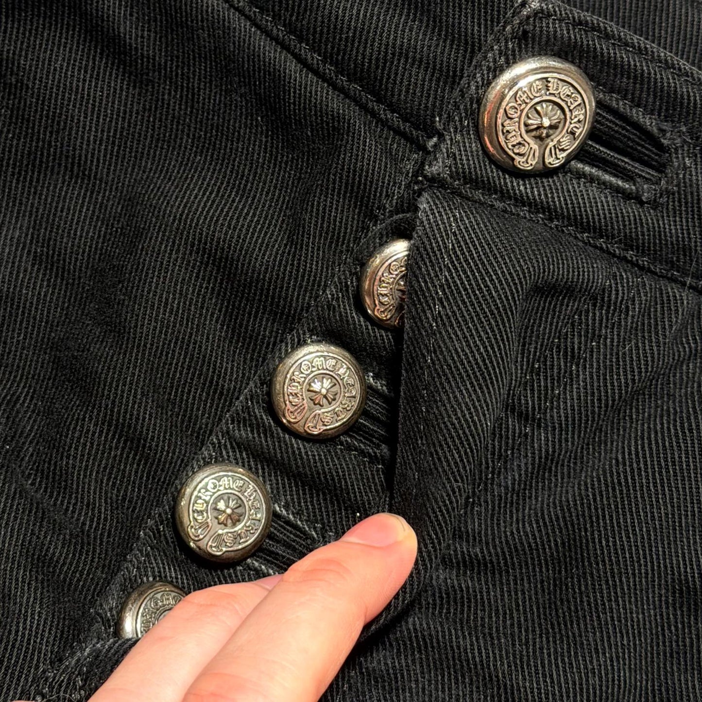 Chrome Hearts Fleur Knee Denim