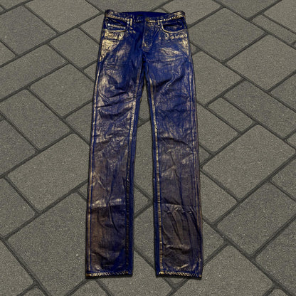 SS09 Dior Homme Gold Waxed Denim