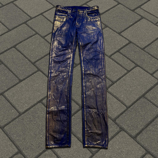 SS09 Dior Homme Gold Waxed Denim