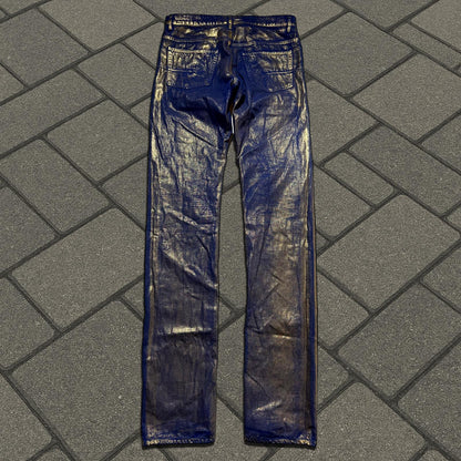 SS09 Dior Homme Gold Waxed Denim