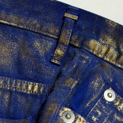 SS09 Dior Homme Gold Waxed Denim