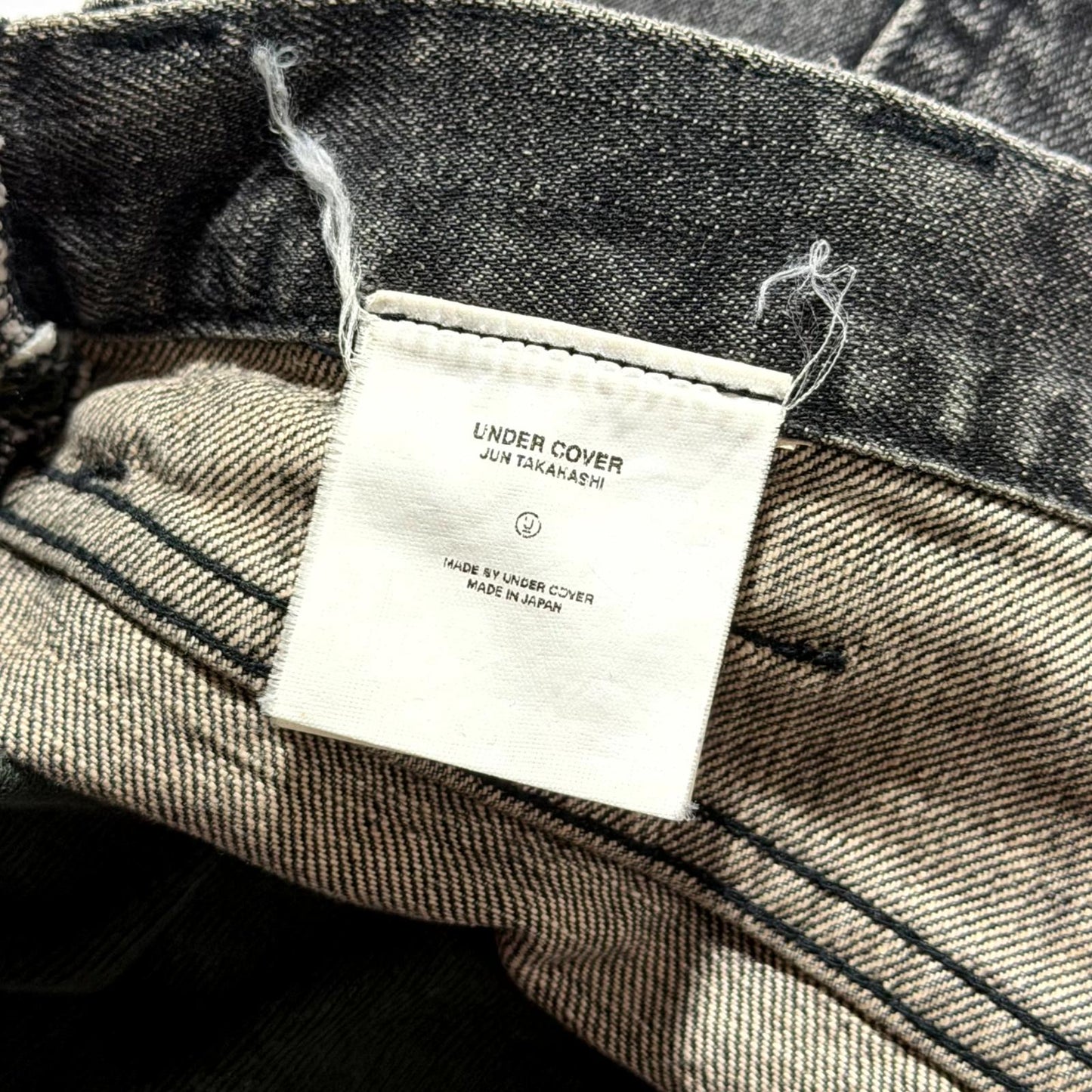 AW03 Undercover ‘Paperdoll’ Green Hybrid Denim