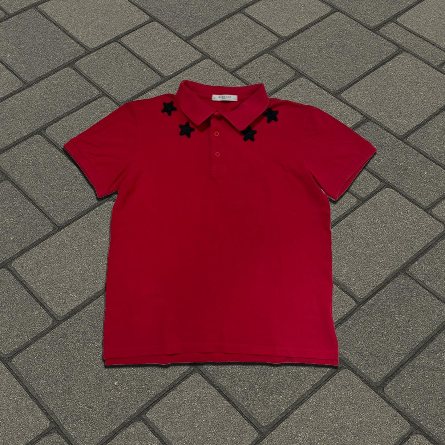 Givenchy Red Star Polo Shirt