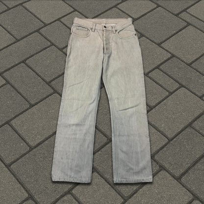 Helmut Lang Beige Straight Leg Denim