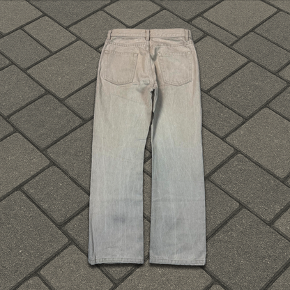 Helmut Lang Beige Straight Leg Denim