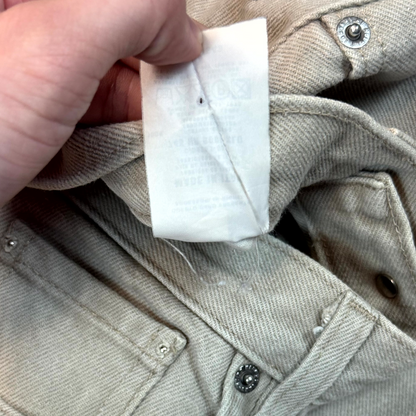 Helmut Lang Beige Straight Leg Denim