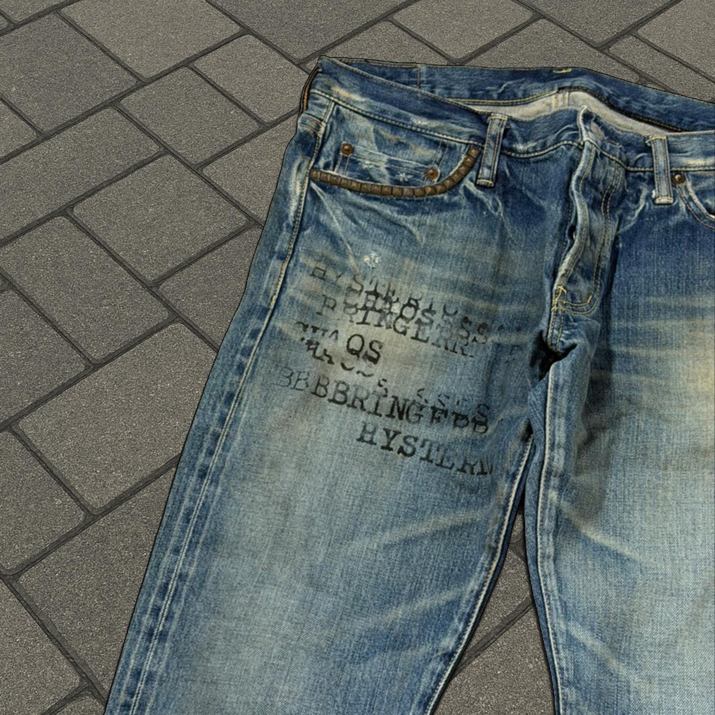 Hysteric Glamour Flared ‘Chaos Bringer’ Denim