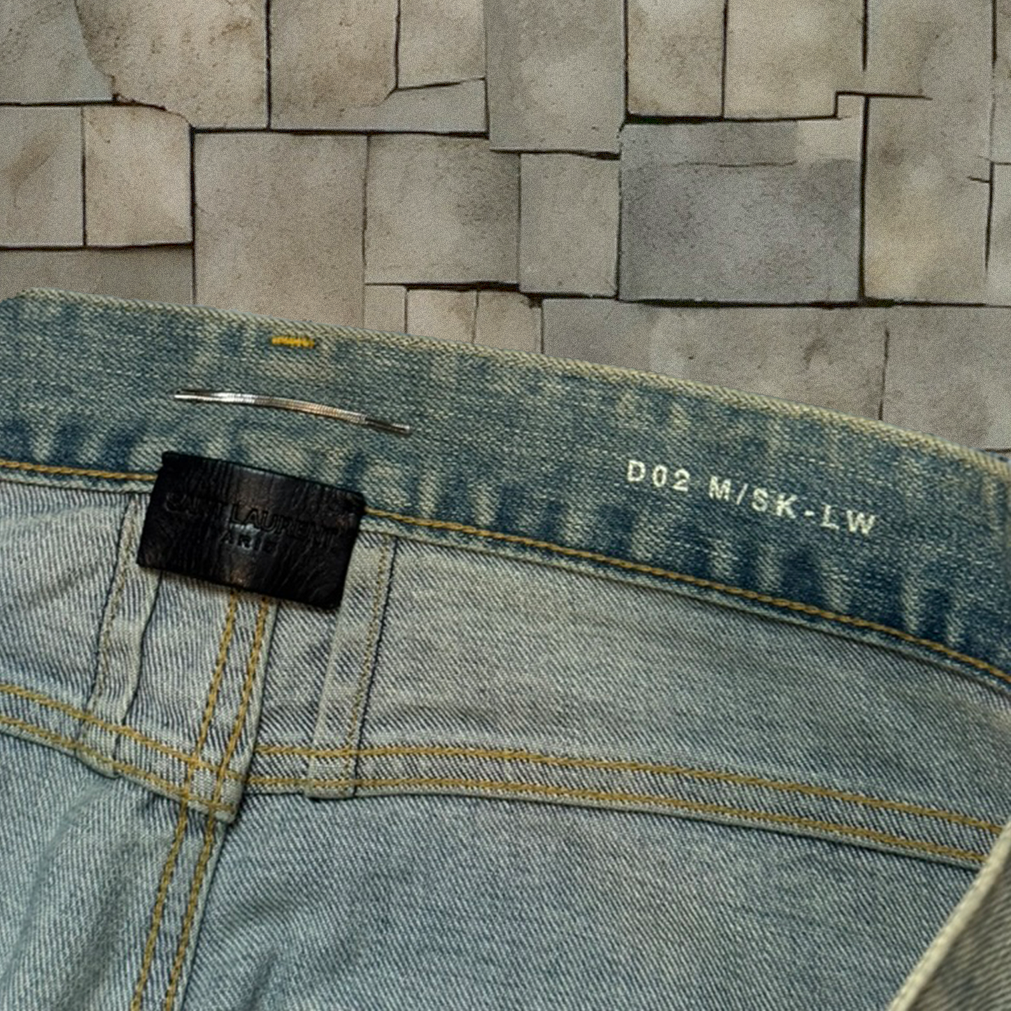 FW14 Saint Laurent Paris D02 Crash Denim