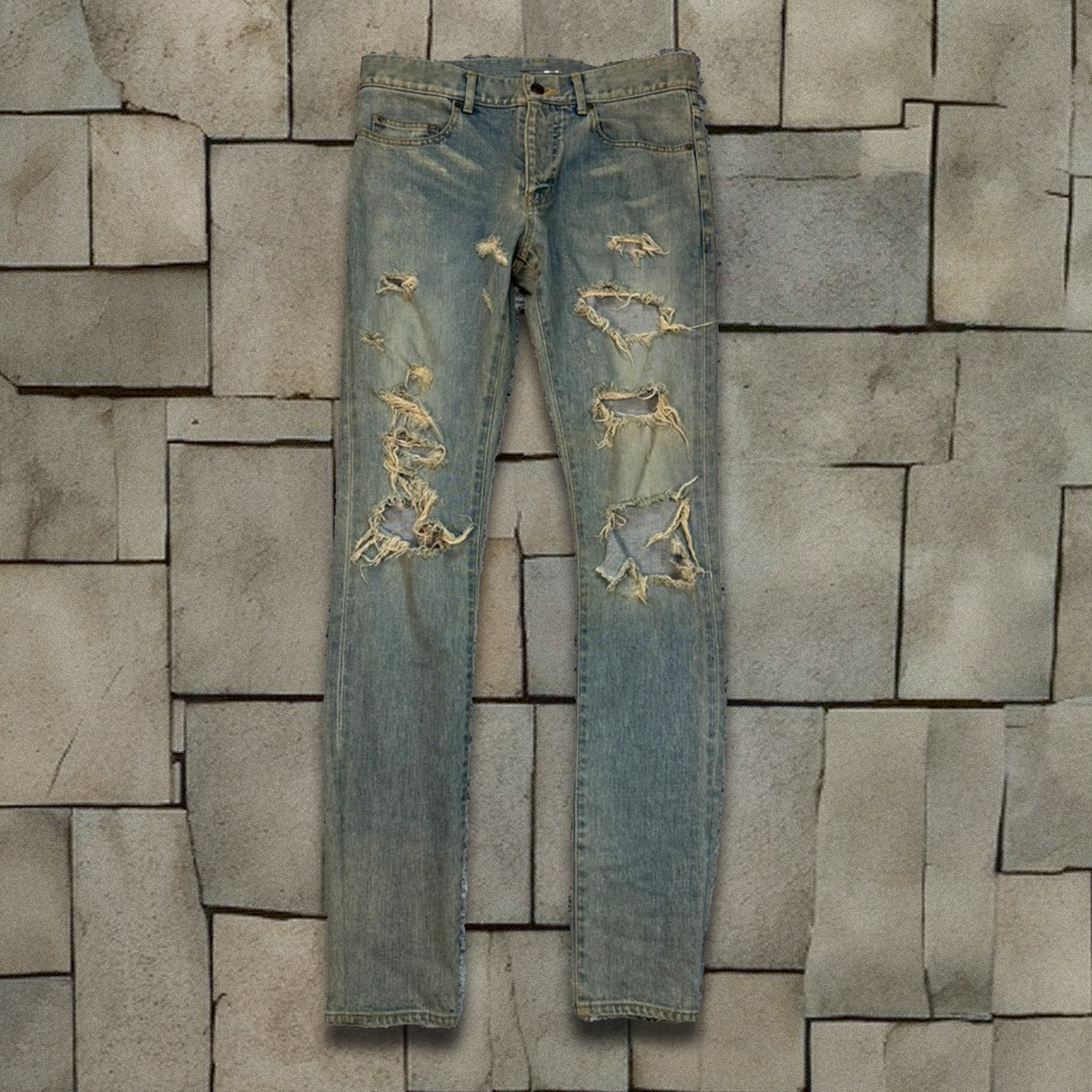 FW14 Saint Laurent Paris D02 Crash Denim