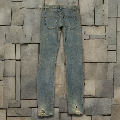 FW14 Saint Laurent Paris D02 Crash Denim